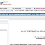 JO prime activité