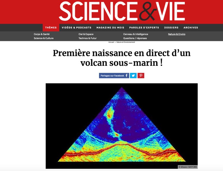 Naissance du volcan : le magazine Sciences et Vie évoque cette ...