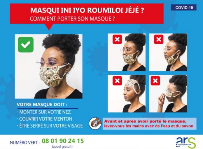ovid, masque, ARS, Mayotte