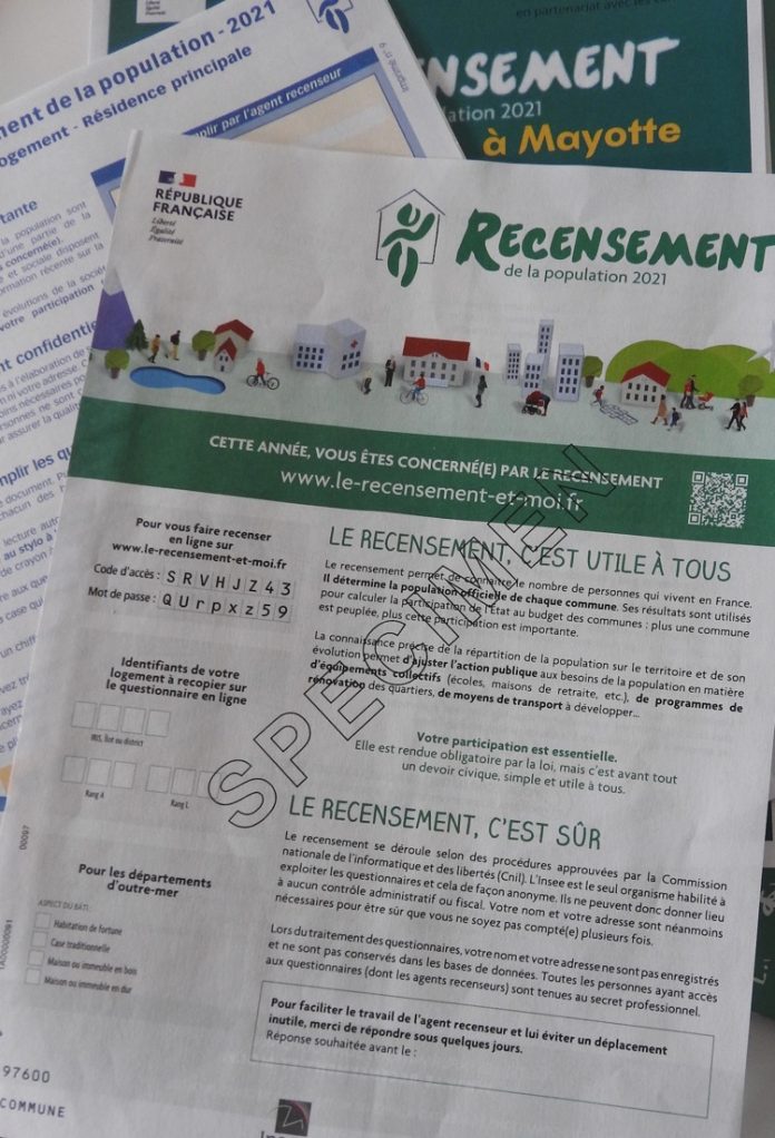 INSEE, recensement, Mayotte